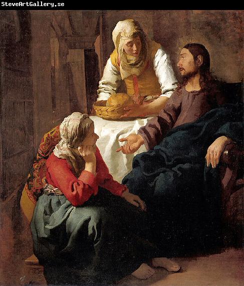Johannes Vermeer Christ in the House of Martha and Mary